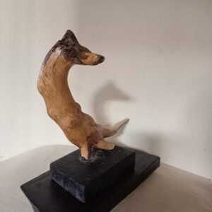Dog – Root Sculpture by Satyakinkar Baij