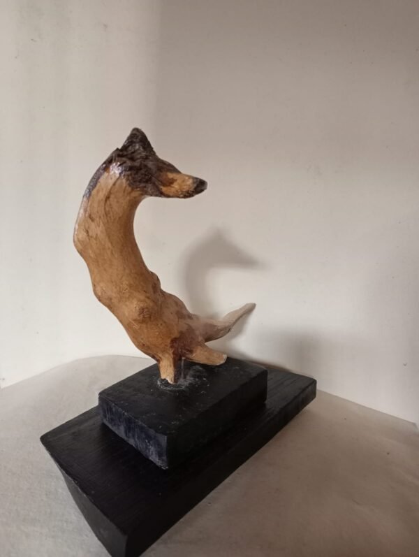 Dog – Root Sculpture by Satyakinkar Baij Back view