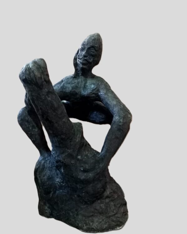 Farmer – Bronze Sculpture by Ramkinkar Baij
