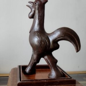 Good Morning – Bronze Rooster Sculpture by Ramkinkar Baij