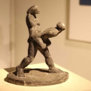 Santhal Couple – Bronze Sculpture by Ramkinkar Baij